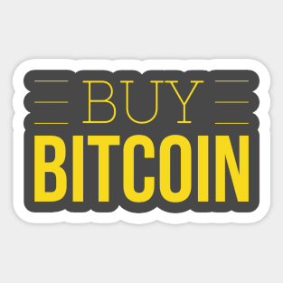 Buy Bitcoin Sign Quote BTC Sticker